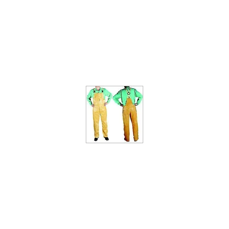 WELDAS GOLDEN BROWN GLAD LEDEREN OVERALL MAAT XXL