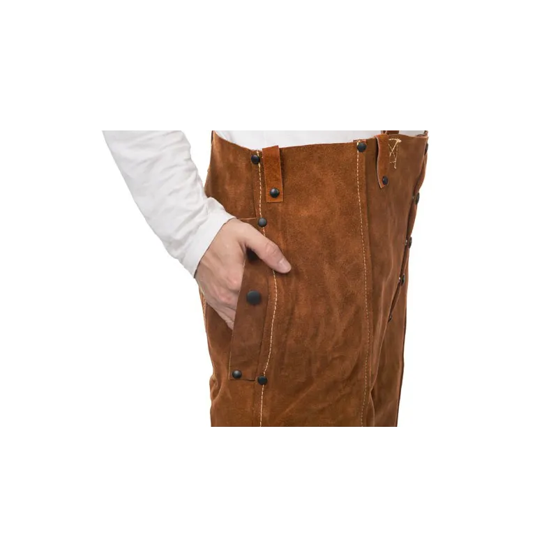 WELDAS LAVA BROWN SPLIT RUNDLEDEREN LASBROEK
