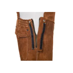 WELDAS LAVA BROWN SPILTLEDER TUINBROEK