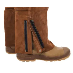 WELDAS LAVA BROWN SPILTLEDER TUINBROEK